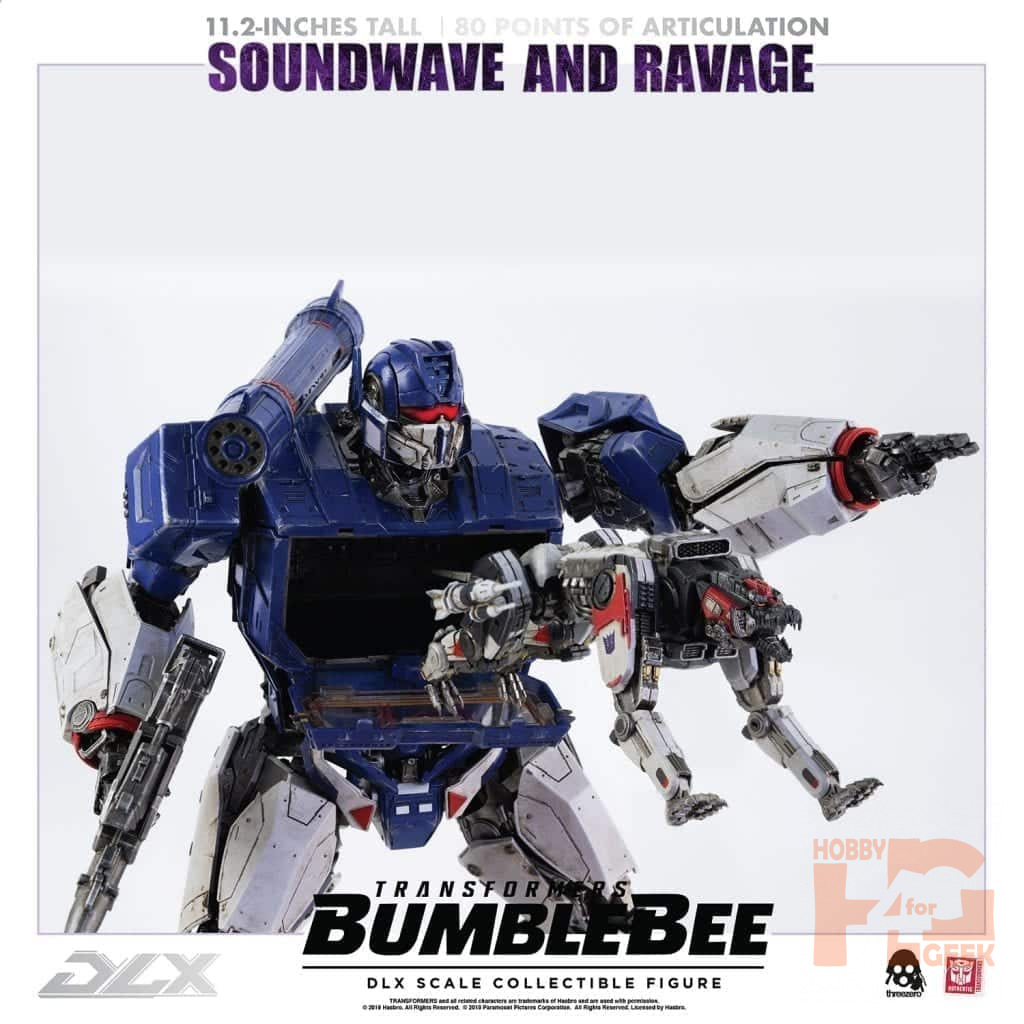 3zero Transformers Soundwave Ravage Dlx Sammlerstücke