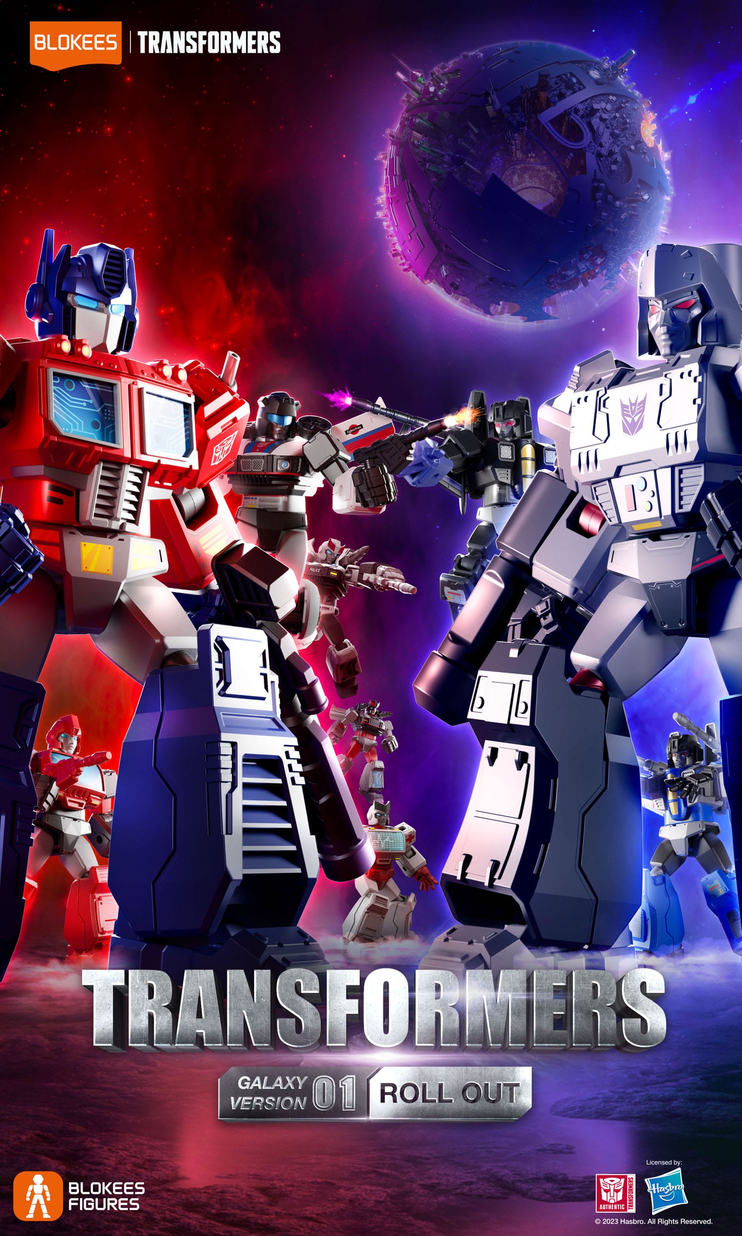 Blokees Transformers Galaxy Versie 01 Roll Out Mysterie Doos